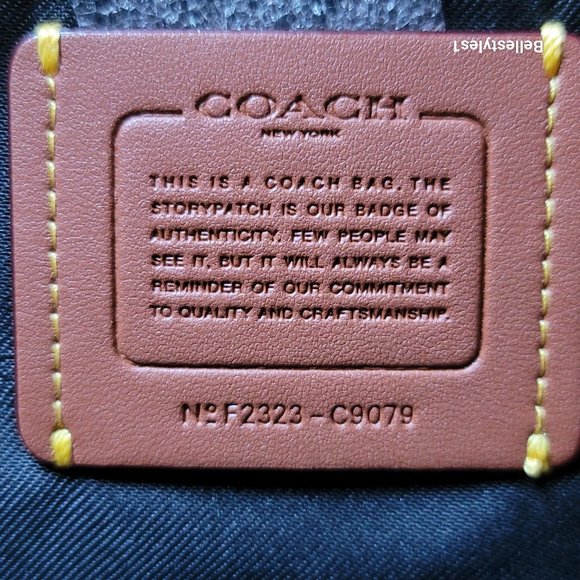 COACH Elise Badge Satchel In Jacquard & Refined Leather 🎈SPECIAL SALE $220.🎈 - Picture 14 of 16